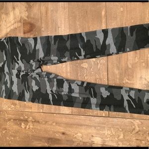 Camo leggings, worn once